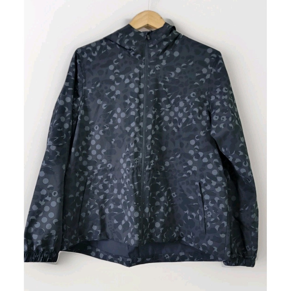 Lululemon Women's Rain Jacket‎ Size 10 Hooded Packable Black